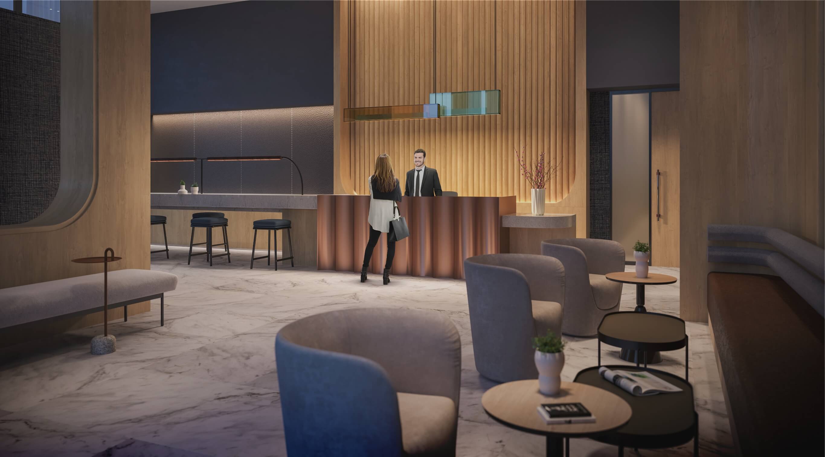 marling spring the tailor amenities lobby rendering